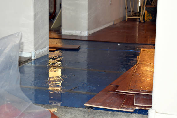Professional Water Damage Restoration technician working in Caldwell, OH